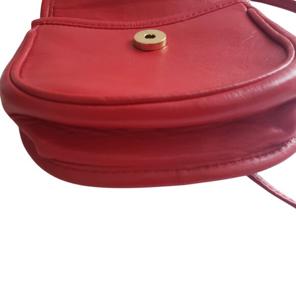 Rodeo Drive Red Leather Mini Purse Cross Body Bag With Belt Loop BOMcrewmall - Picture 4 of 6